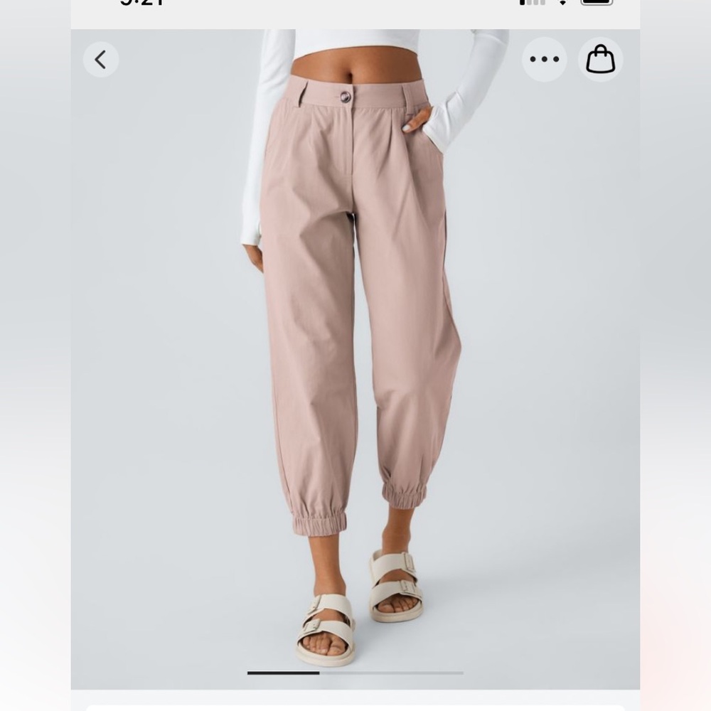 Halara Mid Rise Casual Cotton Joggers